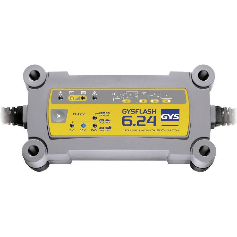 GYS, Batterieladegerät, Ladegerät FLASH 6.24 (6V, 12V, 24V, 6 A)