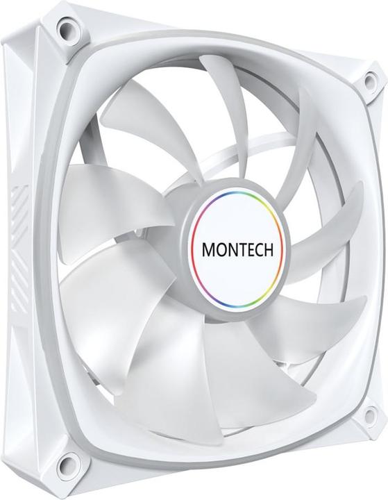 Immagine prodotto Montech AX120 PRO PWM Lüfter, ARGB - 3er-Pack, 120mm, weiss (120 mm, 3x)