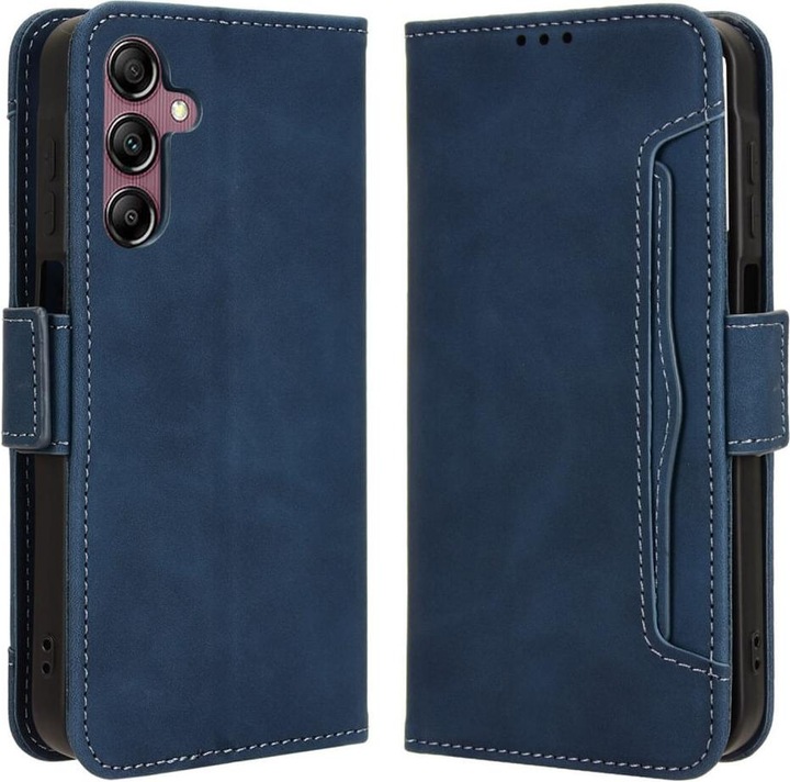 Actual product image Cover-Discount Galaxy A15 - Case with many card slots blue (Samsung Galaxy A15)