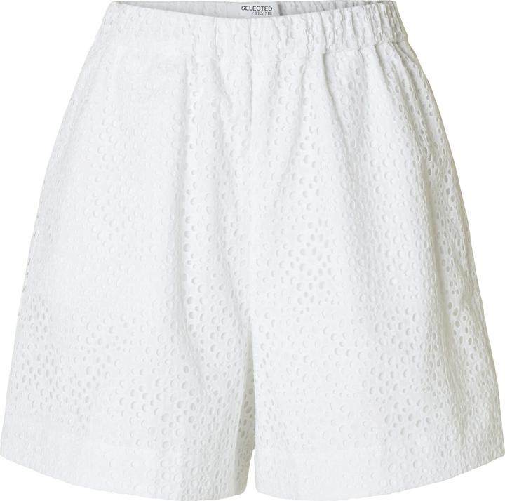 Image du produit Selected Broderie Anglaise Højtaljede shorts (34)