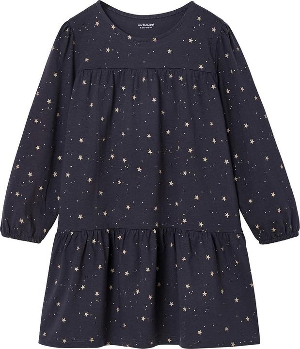 Produktbild Vertbaudet Mädchenkleid mit glänzendem Sternenprint (158)