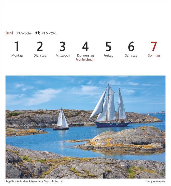 Produktbild Harenberg Schweden Sehnsuchtskalender 2026 - Wochenkalender mit 53 Postkarten