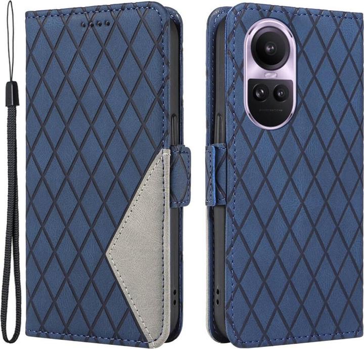 Cover-Discount OPPO Reno10 / 10 Pro - Custodia Rombo blu (OPPO Reno 10, Oppo Reno 10 Pro)