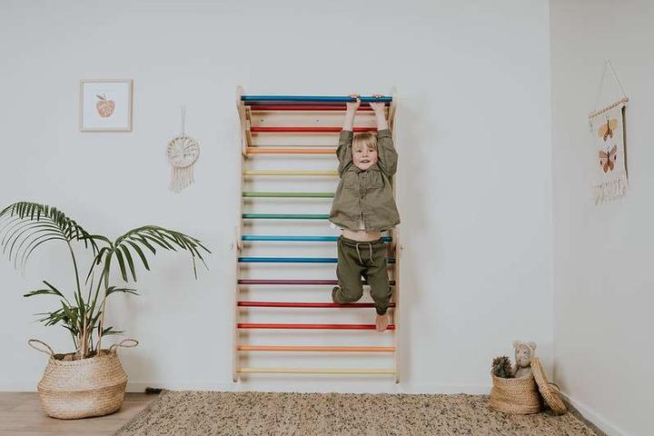 Immagine prodotto Leg&go Parete svedese e set di arrampicatori a triangolo 2in1 colorati