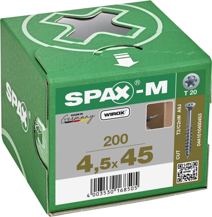 Image du produit Spax Senkkopf T-Star Plus T20 Teilgewinde Cut Wirox (200 Vis par pièce)