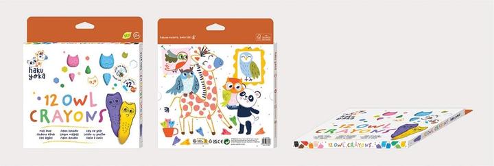 Image du produit Magni Crayons de cire pour figurines Hibou (Multicolore, 12 x)