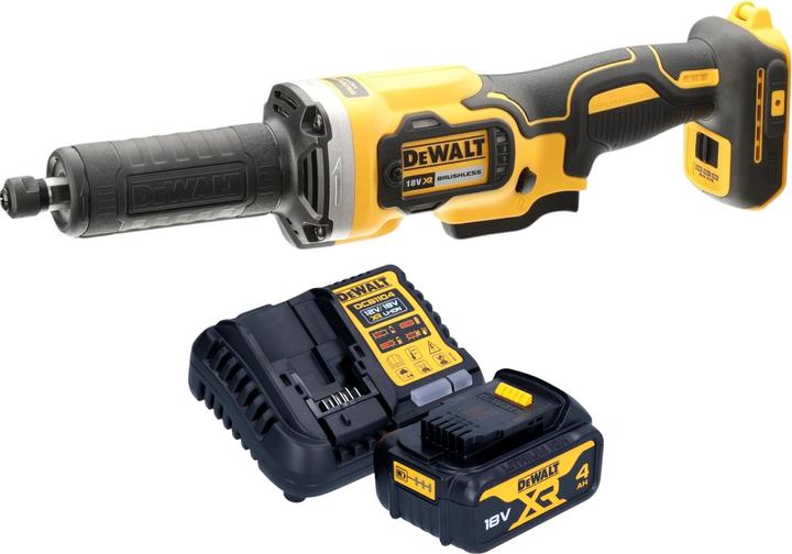Produktbild DeWalt DCG 426 M1 Akku Geradschleifer 18 V Brushless + 1x Akku 4,0 Ah + Ladegerät (Geradschleifer, 1000 W)