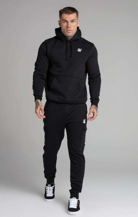 Immagine prodotto Siksilk Felpa con cappuccio Nero Essential Overhead (L)