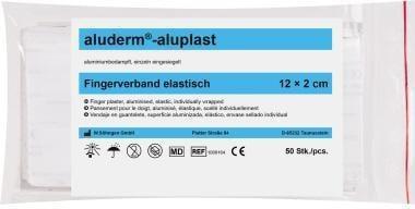 Actual product image Aluderm ® Universal plaster aluplast 2 x 12 cm (W x L) non-waterproof non-elastic white 50 pcs./pack. (50 x)