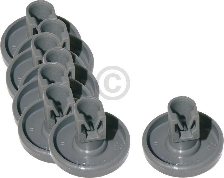 Bluparts Korbrolle Set für Unterkorb wie Electrolux 50286965004 in Geschirrspüler 8Stk