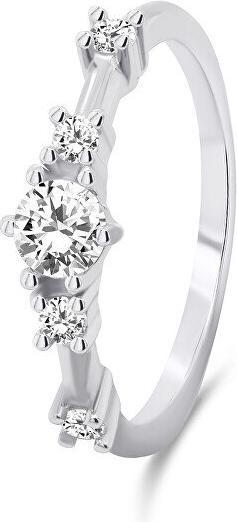 Produktbild Brilio Silver - Charming silver ring with zircons RI040W - Circuit: 58 mm (58, 925 Silber)