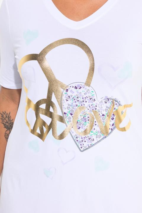 Actual product image Miamoda T-Shirt, A-Linie, Herz-Motiv (52)