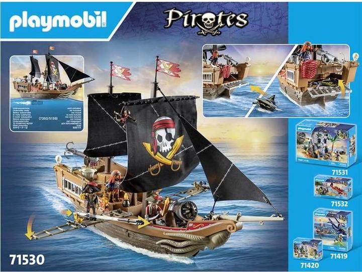Productafbeelding Playmobil 71530 Groot piratenschip (71530, Playmobil Piraten)