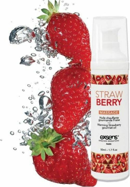 Produktbild Exsens Erotisches Massageöl Erdbeere (50 ml)