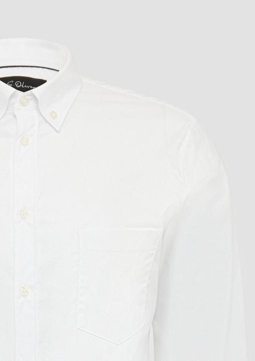 Immagine prodotto s.Oliver Hemd Tailored Fit: Elastisches Baumwollhemd mit Strukturmuster (40)