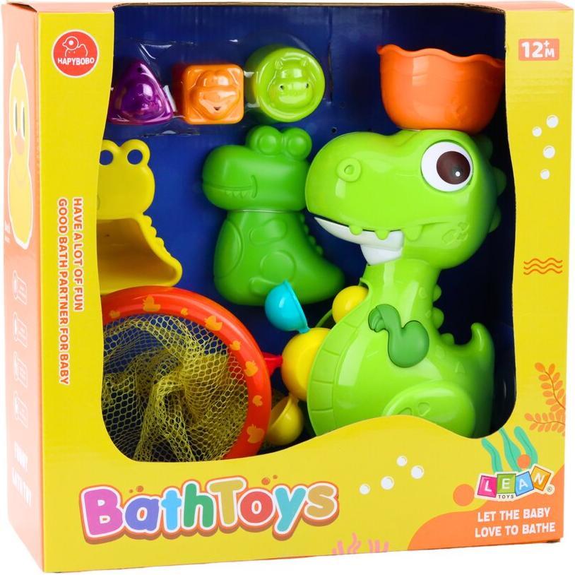 Lean Toys Lean Dinosaurier Badespielzeug Set Mit Mahlwerk Zubehör 8El