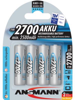 Produktbild Ansmann Premium (4 Stk., AA, 2700 mAh)
