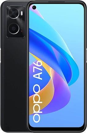 Actual product image OPPO A76 (128 GB, Glowing Black, 6.56", Dual SIM, 4G)