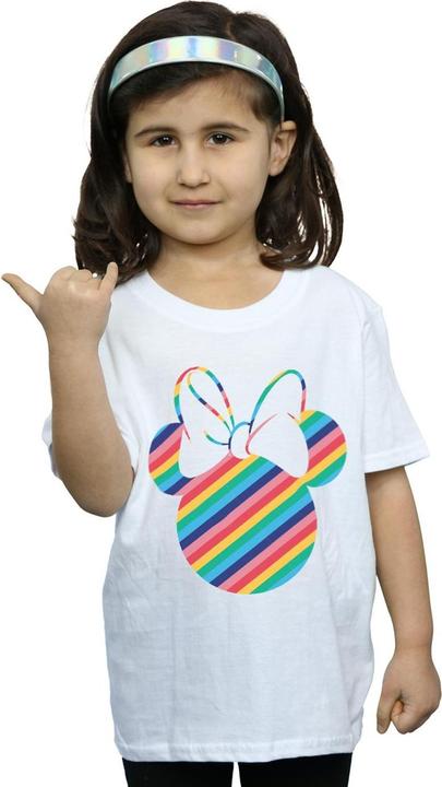 Immagine prodotto Disney Minnie Mouse Rainbow Face Maglietta Ragazze (140, 146)