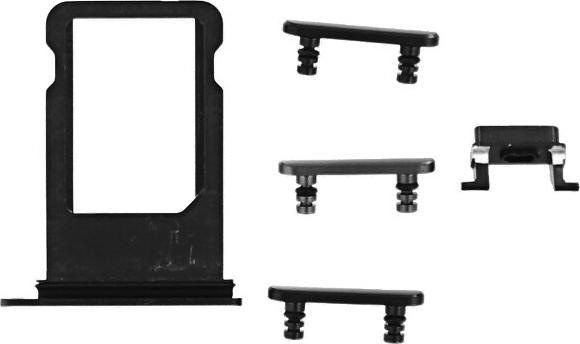 OEM Replacement iPhone 7 Back Cover Mat Black (iPhone 7)
