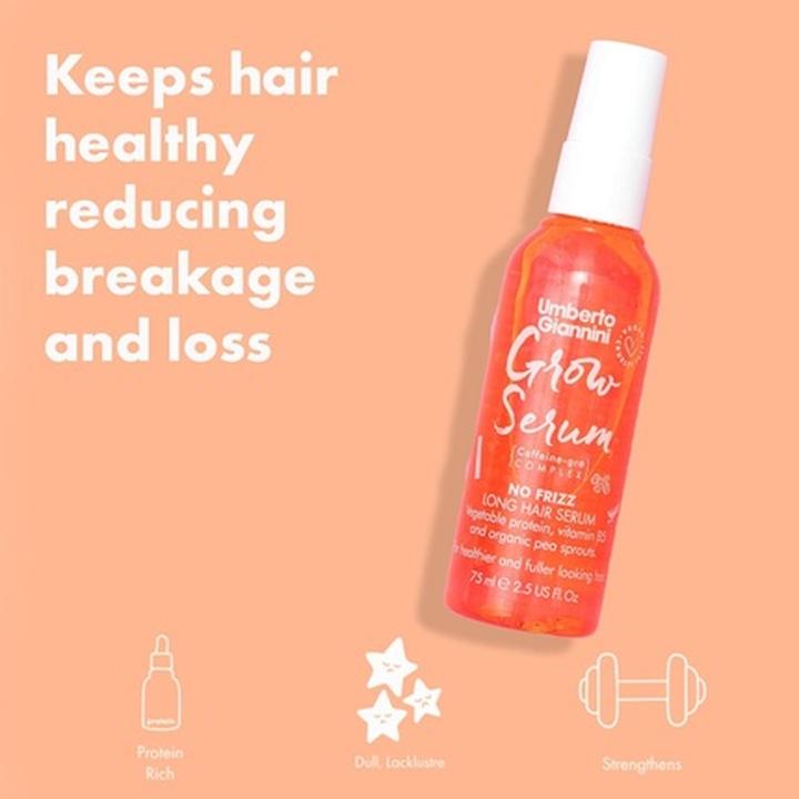 Immagine prodotto Umberto Giannini Siero Rinforzante per Capelli Lunghi - Siero No Frizz Growth Enhancing Shine 75ml (75 ml)