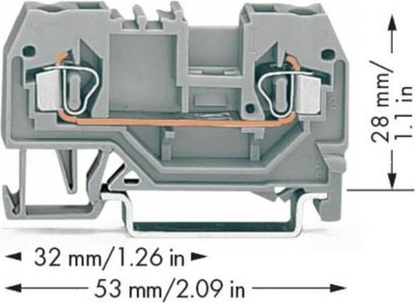 Produktbild Wago Conductor through terminal block