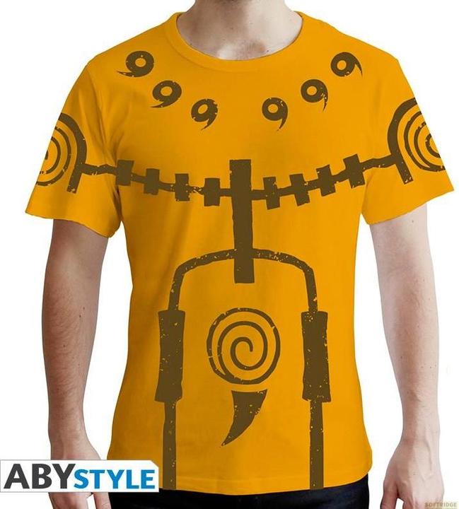 Actual product image ABYstyle NARUTO SHIPPUDEN - Tshirt Chakra Mode man SS yellow - premium (M)