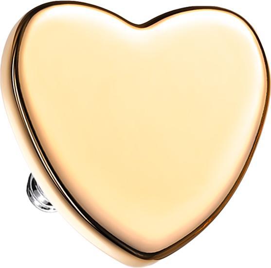 Immagine prodotto Star Piercing Dermal Anchor Heart oro rosa (senza ottone, Acciaio chirurgico 316L)