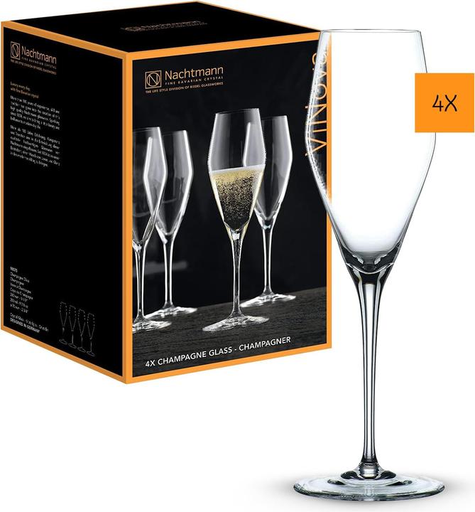 Produktbild pfister Vinova Sektglas 4-er Set (28 cl, 4 Gläser, Sektgläser)