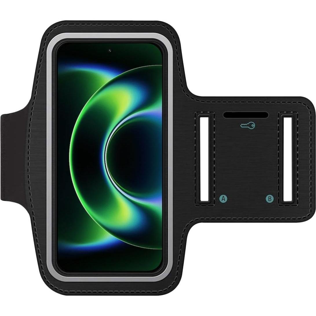 SmartFitness Handy Sport Armband, Fascia da braccio per smartphone, Nero, Trasparente