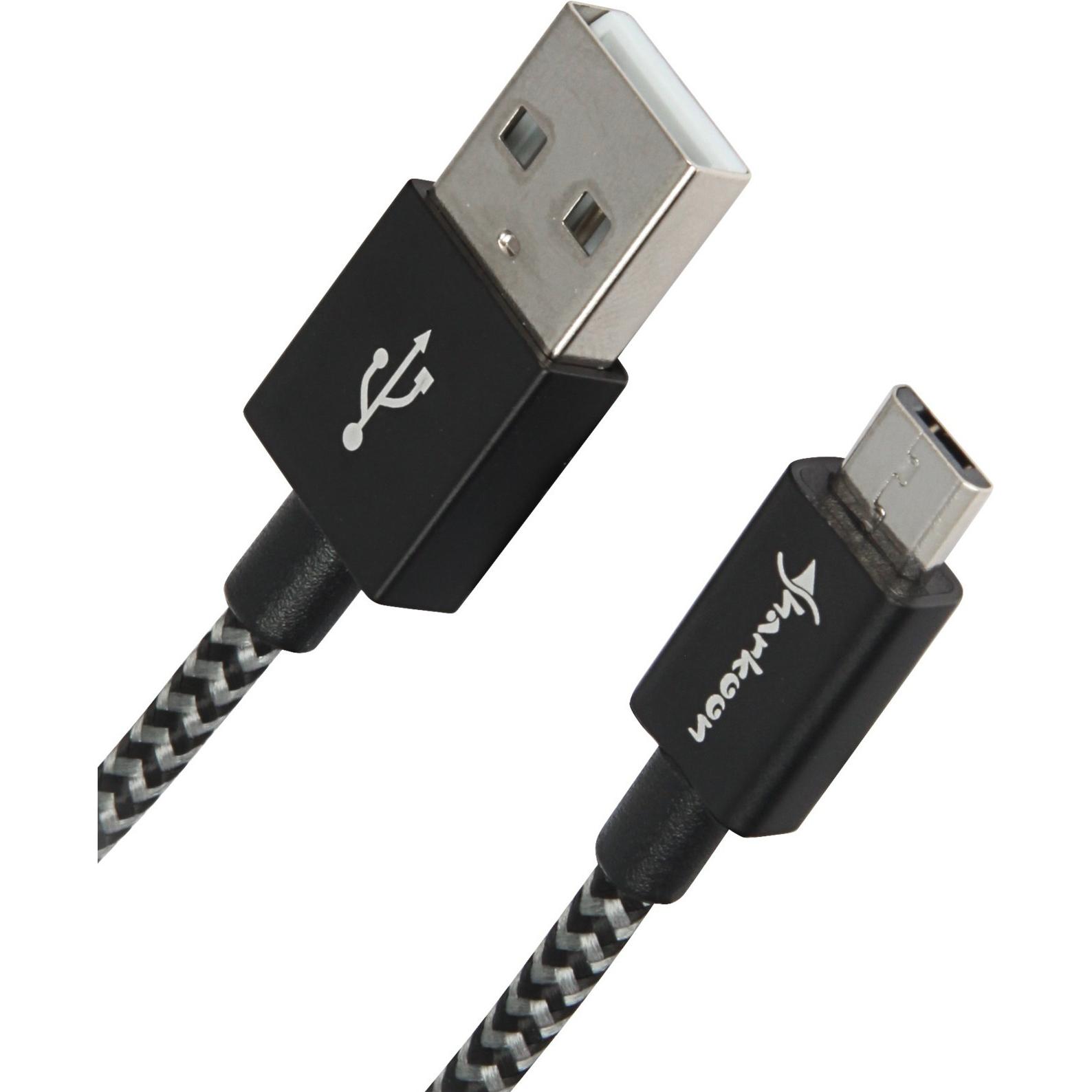 Sharkoon USB A – USB Micro-B (1 m, USB 2.0), USB Kabel