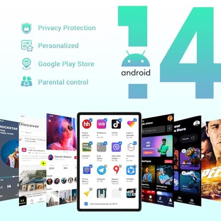 Produktbild Doogee Android 14 Tablet mit 4K-Display, Helio G99, 20 GB RAM, 512 GB Speicher, 10800 mAh Akku (12.40", 512 GB)