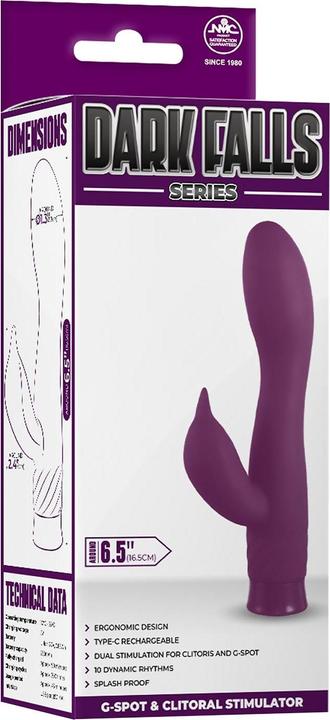 Produktbild NMC 6.5 inch rechargeable silicone 10 functions speed vibrator purple