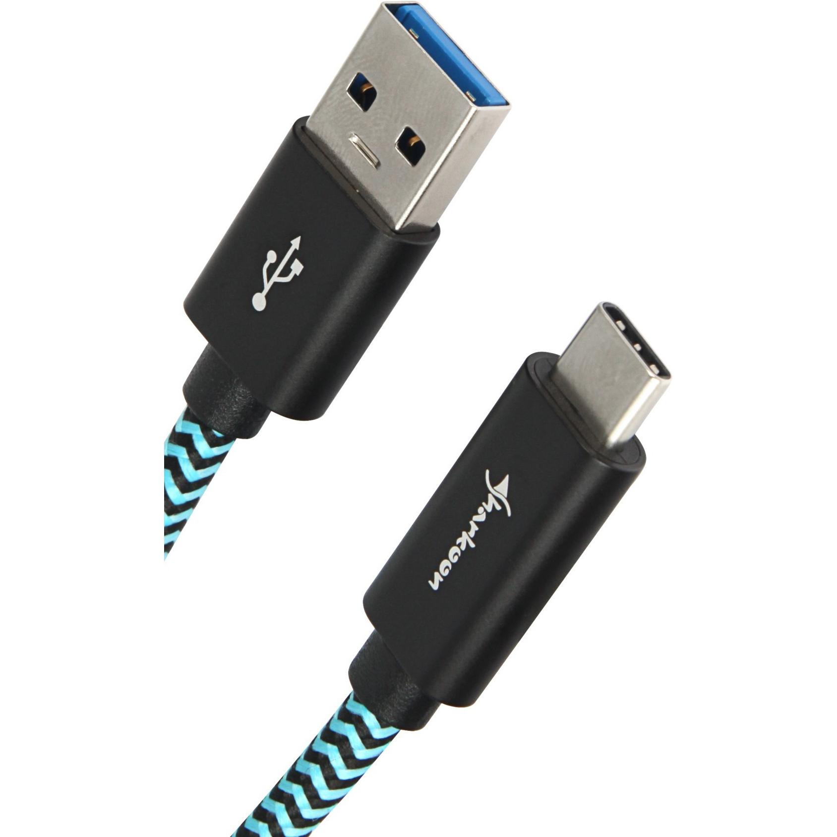 Sharkoon USB A – USB-C (0.50 m, USB 3.1), USB Kabel