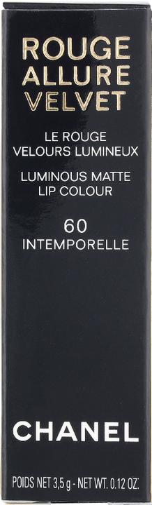Produktbild Chanel Rouge Allure Velv Lumin Matte Lip No 60 (#60 Intemporelle, Nude)