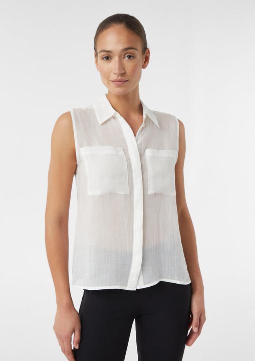 Immagine prodotto Comma Bluse Ärmellose Ramie-Bluse mit aufgesetzten Taschen (46)
