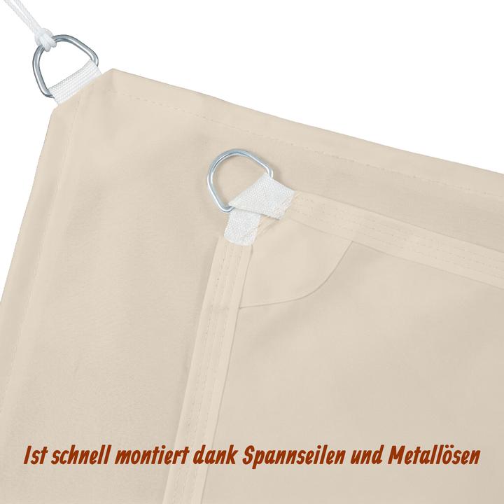 Actual product image Relaxdays Beige Rectangular Awning (400 x 600 cm)