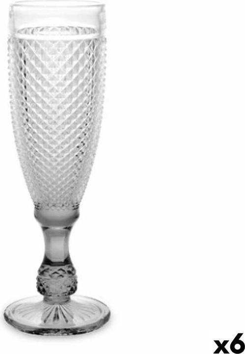 Image du produit Vivalto verre diamant verre 185 ml (6 pièces) (18.50 cl, 6 Verres, Flûtes à champagne)