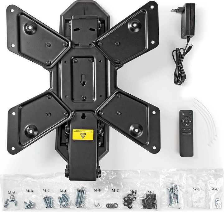 Immagine prodotto Nedis Supporto a soffitto motorizzato per televisori - 23 - 55 pollici - Max. 30 kg - 2 preimpostazioni (Soffitto, 55", 30 kg)