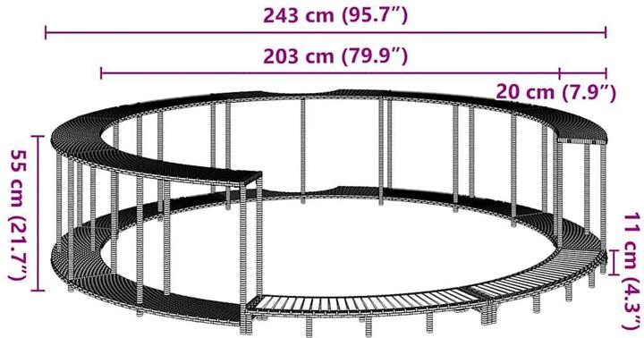 Actual product image vidaXL Whirlpool Umrandung