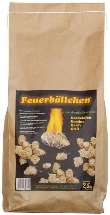 Actual product image Raiffeisen-Waren Raiffeisenwaren fireball lighter, content 12,5 kg, burning time 10 min