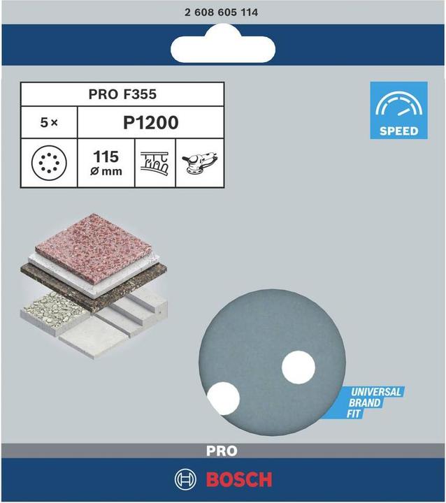 Productafbeelding Bosch Professional Zubehör Excentrisch schuurpapier met klittenband (1200)