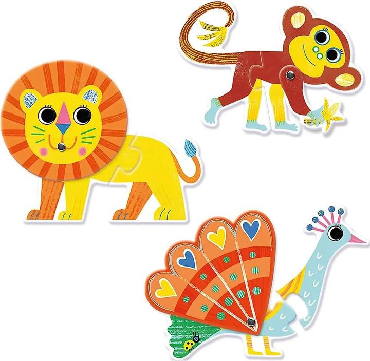 Immagine prodotto Djeco Puzzle Duo Wildtiere (2 pezzi)