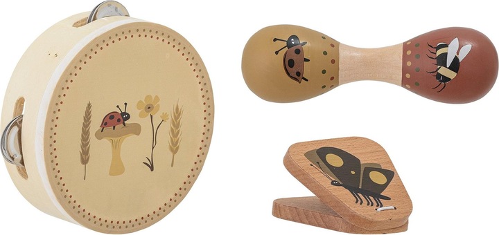 Bloomingville Mini Driss Musical Instrument, Brown, Plywood (English)