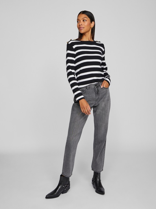 Actual product image Vila Round neck top with long sleeves (L)