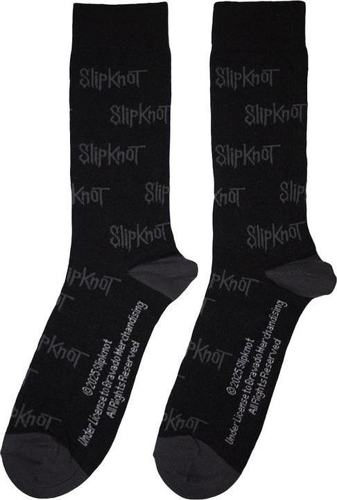 Actual product image Slipknot Unisex Adult All-Over Print Logo Socks (39.5 - 45.5)