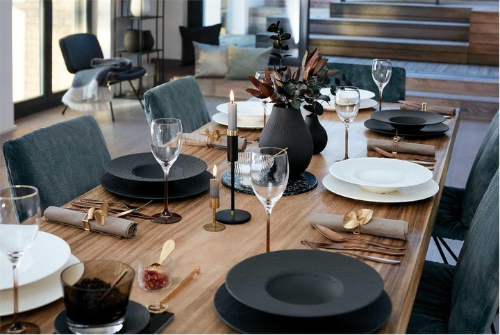 Produktbild Villeroy & Boch Servierplatte quadratisch/Gourmetteller Manufacture Rock