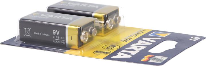 Actual product image Varta Longlife 4122 batteri - 2 x 9V - (2 pcs., 9V Block)