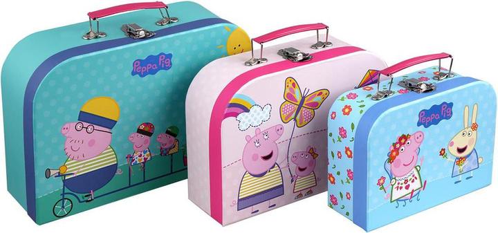 Actual product image Barbo Toys Peppa Pig Suitcases 3 pcs set assorted