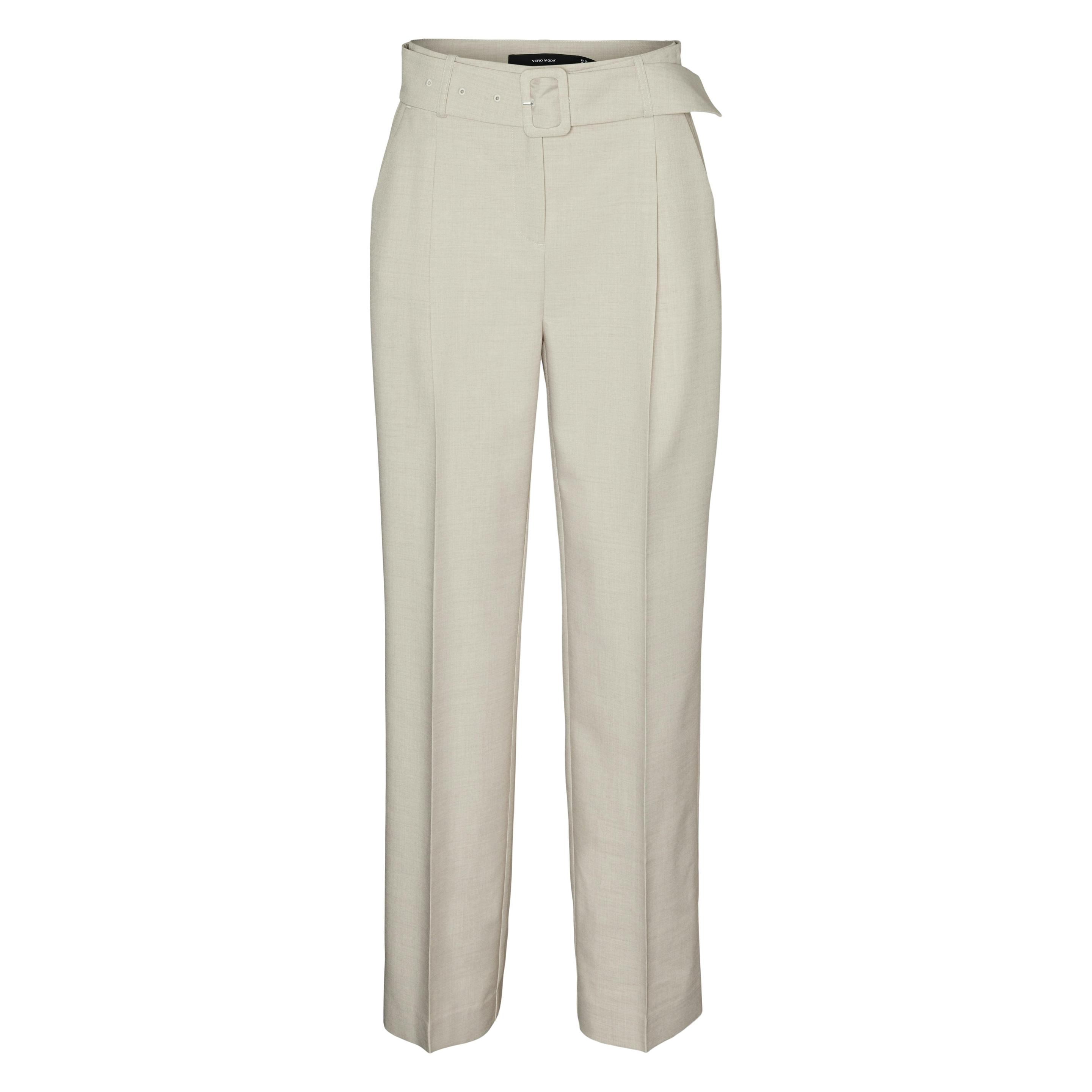 Vero Moda, Damen, Hosen, Vmnancy Hohe Taille Hose, Grau, (38)